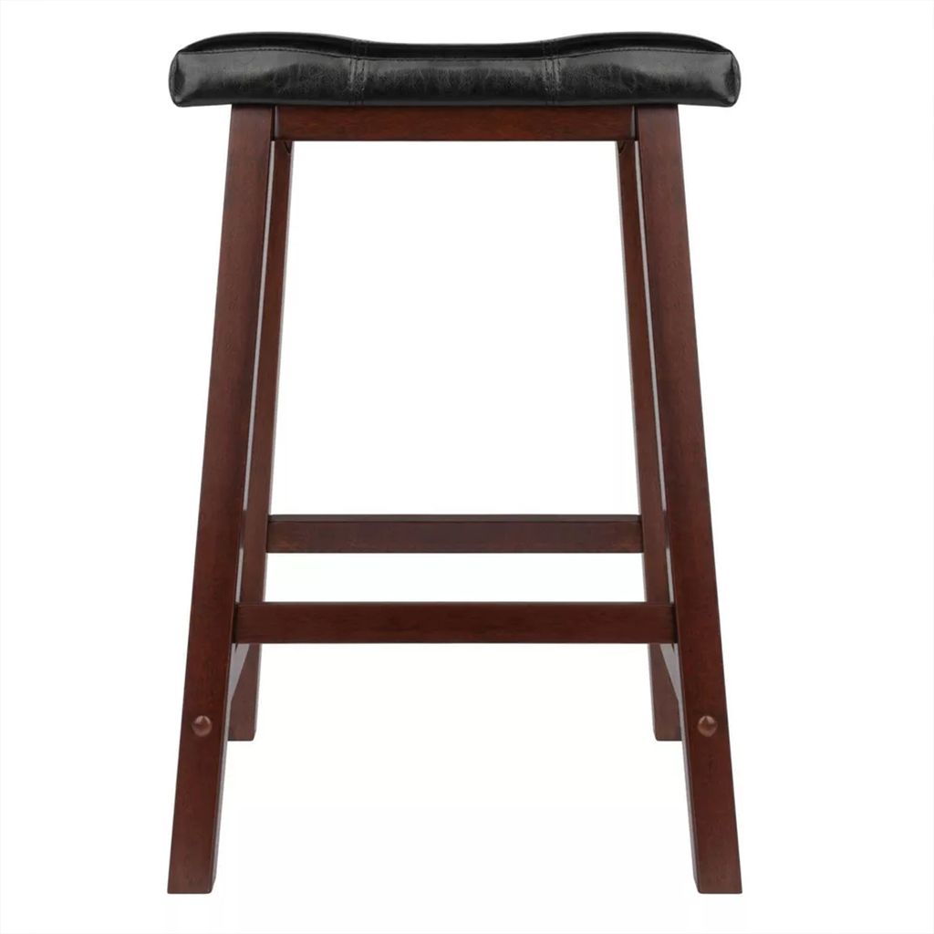 Gepolsterter Thekenhocker mit Sattelsitz