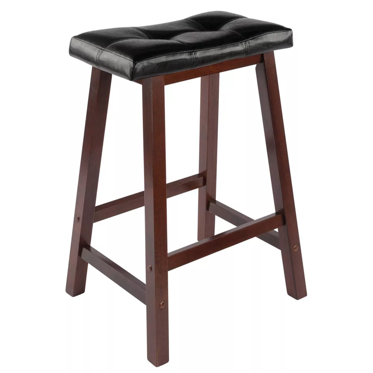 Gepolsterter Thekenhocker mit Sattelsitz